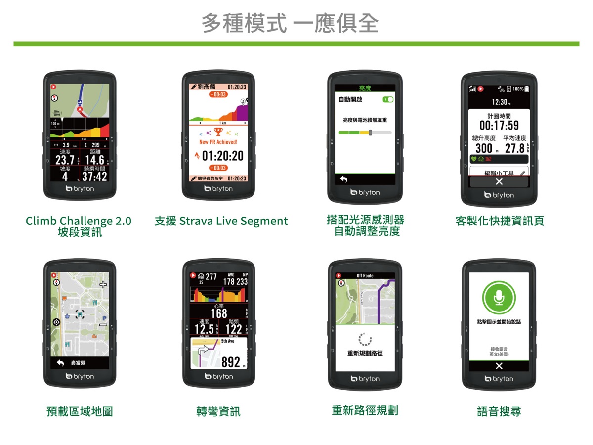 Bryton Rider S810 GPS 自行車碼錶產品照片 2