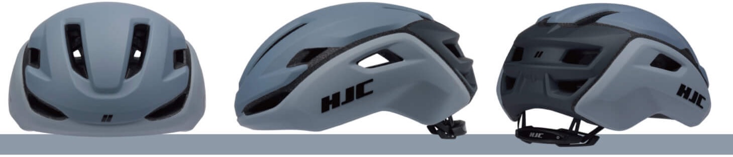 HJC Valeco 2 安全帽配色：板岩灰（正面、側面、後側）