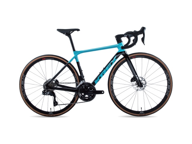 KREX H1 Ultra 碳纖維公路車，黑藍配色