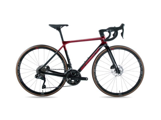 KREX H1 Ultra 碳纖維公路車，黑紅配色