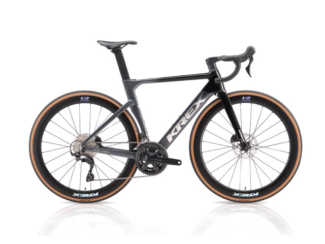 KREX U2 Wind Speed 碳纖維公路車，黑灰配色