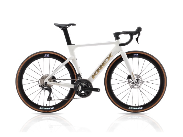 KREX U2 Wind Speed 碳纖維公路車，珍珠白配色