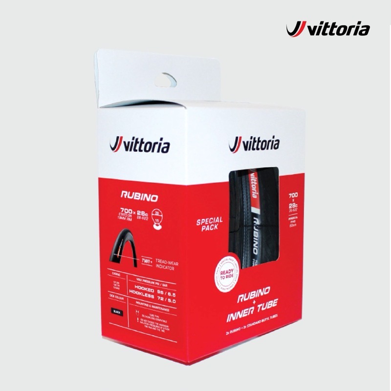 Vittoria Rubino 外胎+BUTYL 內胎組合包
